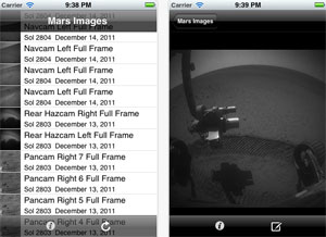 Mars Images iPhone app